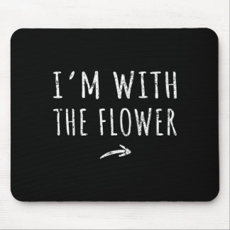 Alfombrilla De Ratón Im With The Flower Matching Lazy Halloween Costume