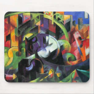 Alfombrilla De Ratón Imagen con ganado de Franz Marc, Arte Antiguo