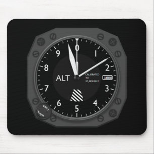 Alfombrilla De Ratón Imagen de altimeter de aeronaves