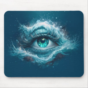 Alfombrilla De Ratón Imagen de Fantasía - Ojos Azules Viejos