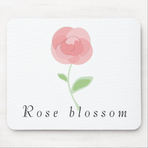 Alfombrilla De Ratón Imagen de un cojín redondo de flores rosa taza de 