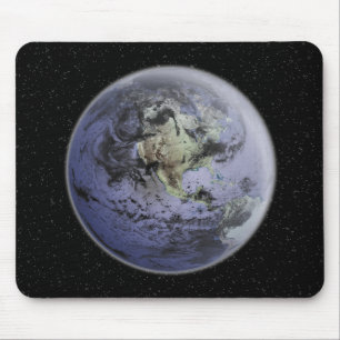 Alfombrilla De Ratón Imagen digitalmente mejorada de la Tierra Plena