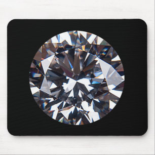 Alfombrilla De Ratón Imagen Elegante de Diamante con facetas