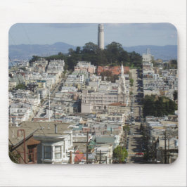 Alfombrilla De Ratón Imagen escénica de la torre de Coit