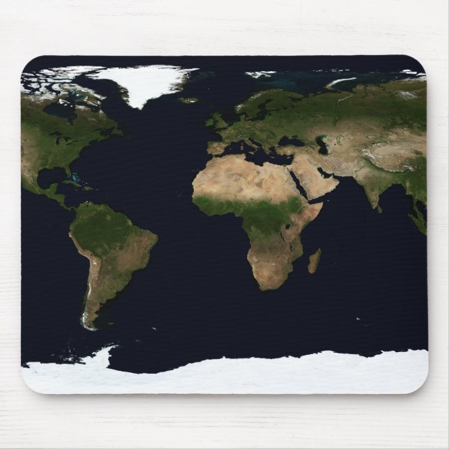 Alfombrilla De Ratón Imagen global del mundo (Frente)