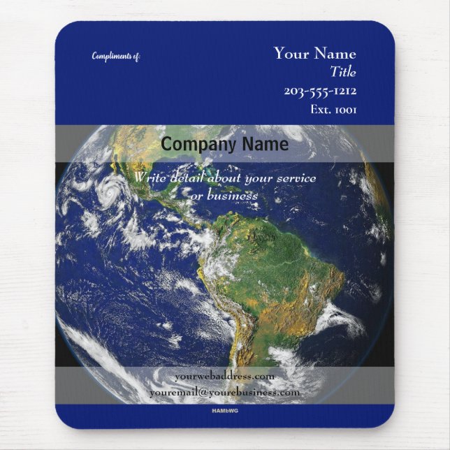 Alfombrilla De Ratón Imagen promocional del mundo de Mousepad - HAMbyWG (Frente)