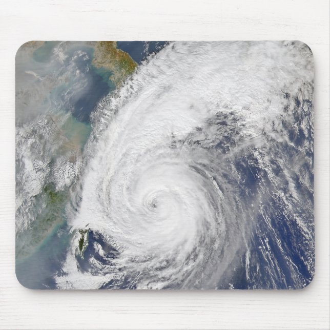 Alfombrilla De Ratón Imagen satelital de un tifón (Frente)