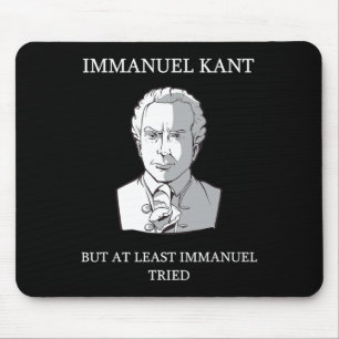 Alfombrilla De Ratón Immanuel Kant Filosofía divertida que dice regalo