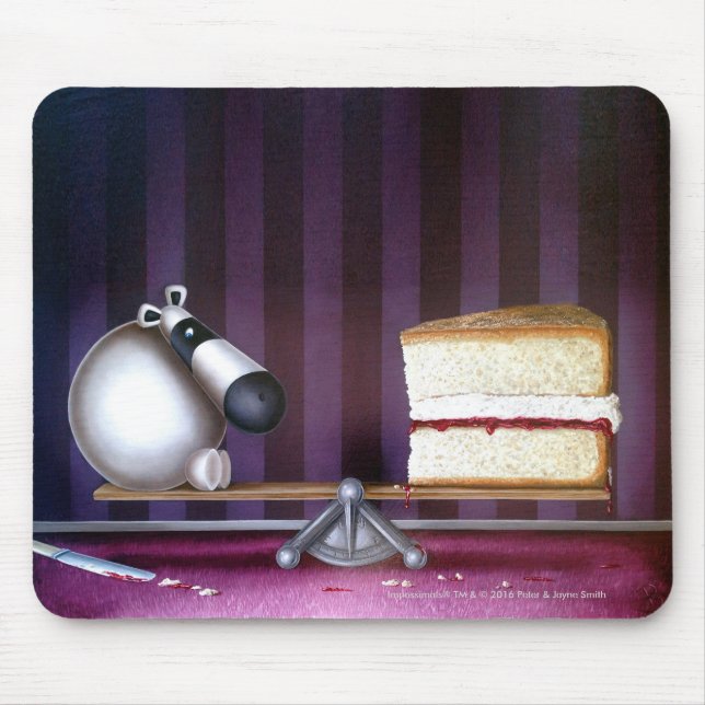 Alfombrilla De Ratón Impossimal© - 'un Diet equilibrado (Frente)