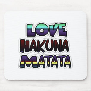 Alfombrilla De Ratón Impresión artística Hakuna Matata