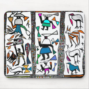 Alfombrilla De Ratón Impresión colorida de Senufu en África