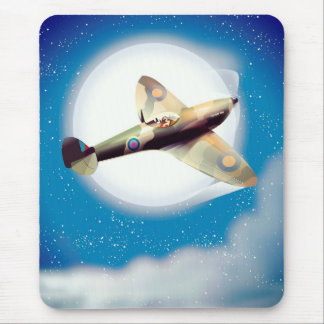 Alfombrilla De Ratón Impresión de afiches de viajes de aviones Spitfire