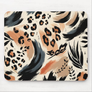 Alfombrilla De Ratón Impresión de animal exótico pintado abstracto leop
