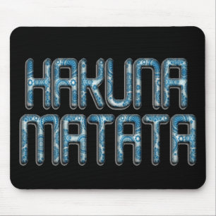 Alfombrilla De Ratón Impresión de arte de Hakuna Matata 3D