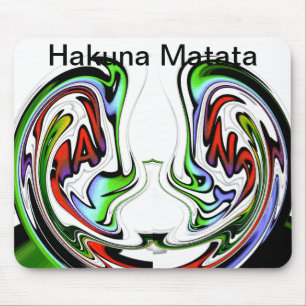 Alfombrilla De Ratón Impresión de arte de hakuna matata asombrosa