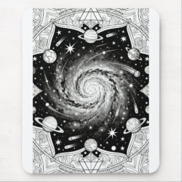 Alfombrilla De Ratón Impresión de arte de mandala de galaxia celestial