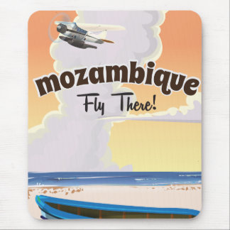 Alfombrilla De Ratón Impresión de cartel de viaje a Mozambique