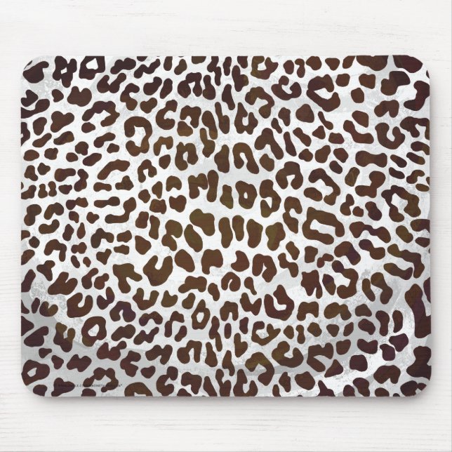 Alfombrilla De Ratón Impresión de chocolate leopardo (Frente)