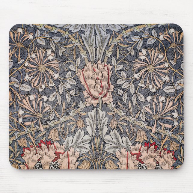 Alfombrilla De Ratón Impresión de honeysuckle (por William Morris) (Frente)
