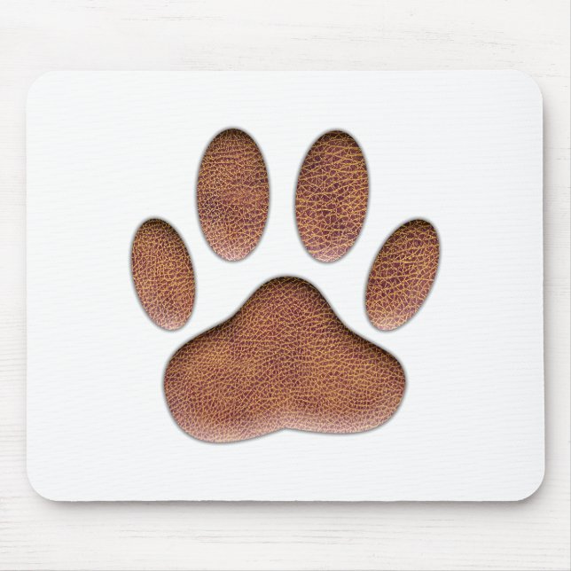 Alfombrilla De Ratón Impresión de la hoja de papel de perro de textura  (Frente)