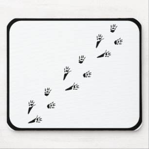 Alfombrilla De Ratón Impresión de la pata de la rata - cojín de rató