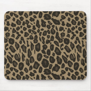 Alfombrilla De Ratón Impresión de leopardo marrón