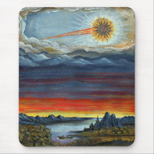 Alfombrilla De Ratón impresión de pintura de cometas