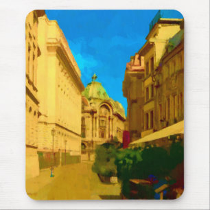 Alfombrilla De Ratón Impresión de pintura digital Bucarest Pallace