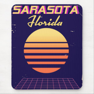 Alfombrilla De Ratón Impresión de viaje vintage de Sarasota Florida año
