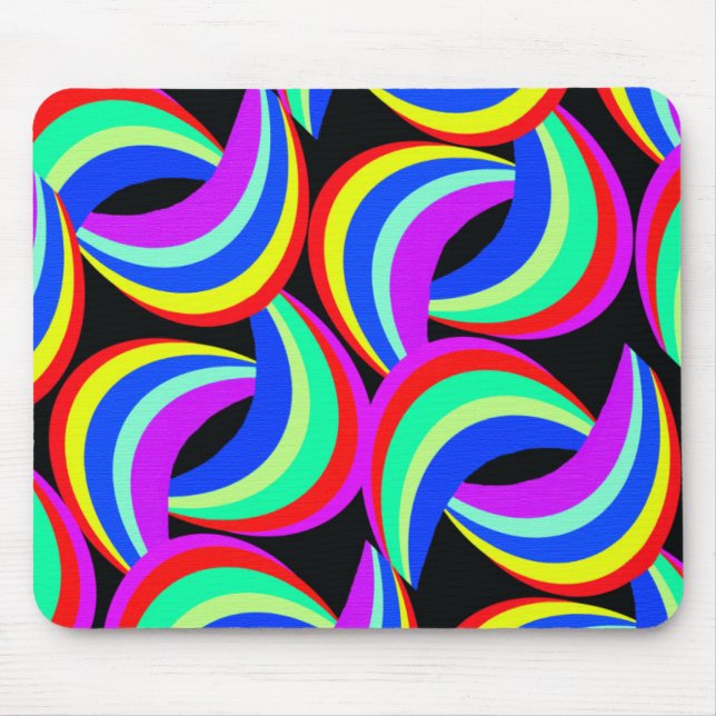 Alfombrilla De Ratón Impresión del arco iris (Frente)