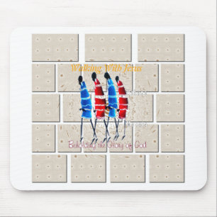 Alfombrilla De Ratón Impresión del arte cristiano masái morans