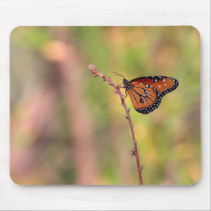 Alfombrilla De Ratón Impresión fotográfica de la mariposa reina en la l