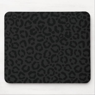 Alfombrilla De Ratón Impresión minimalista moderna de leopardo negro