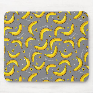 Alfombrilla De Ratón Impresión Mousepad del arte pop de los plátanos