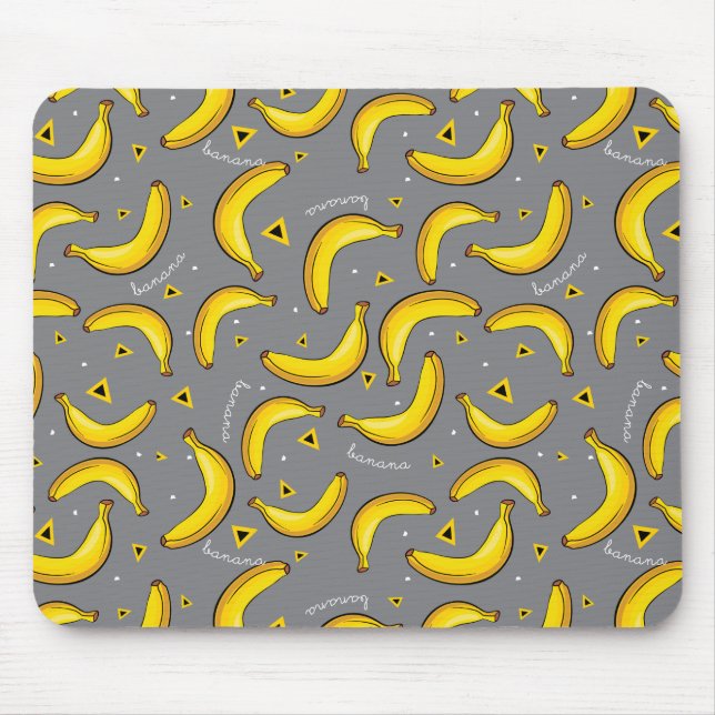 Alfombrilla De Ratón Impresión Mousepad del arte pop de los plátanos (Frente)