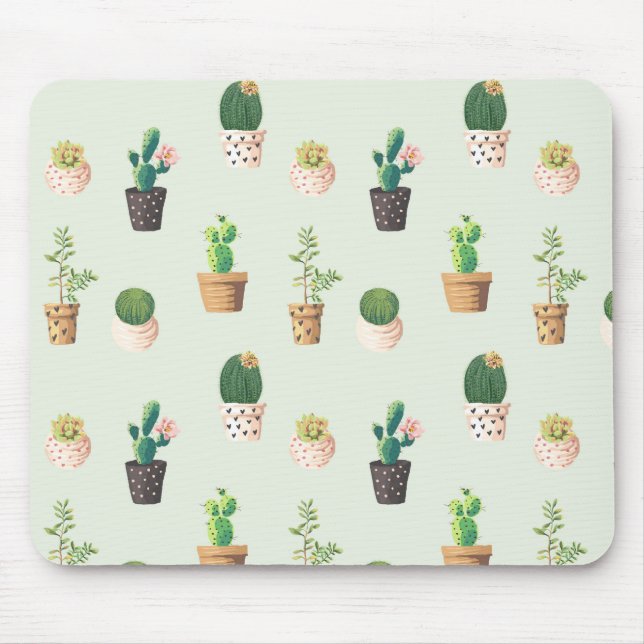 Alfombrilla De Ratón Impresión Mousepad del cactus (Frente)