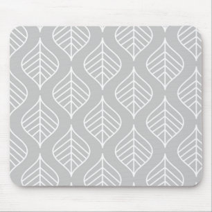 Alfombrilla De Ratón Impresión Mousepad - gris de la hoja