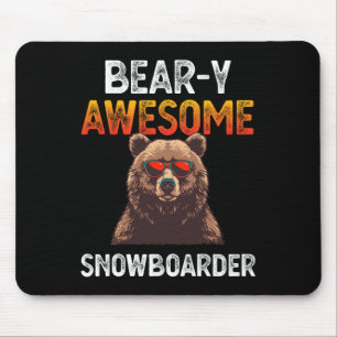 Alfombrilla De Ratón Impresionante Chiste Snowboarder Sn