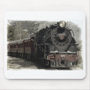 Alfombrilla De Ratón Impresionante Locomotora De Vapor