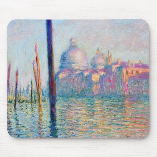 Alfombrilla De Ratón Impresionante pueblo de Monet Le Grand Canal (Frente)