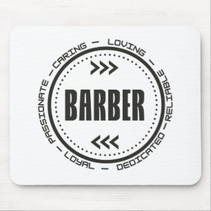 Alfombrilla De Ratón Impresionante título de trabajo de barbero