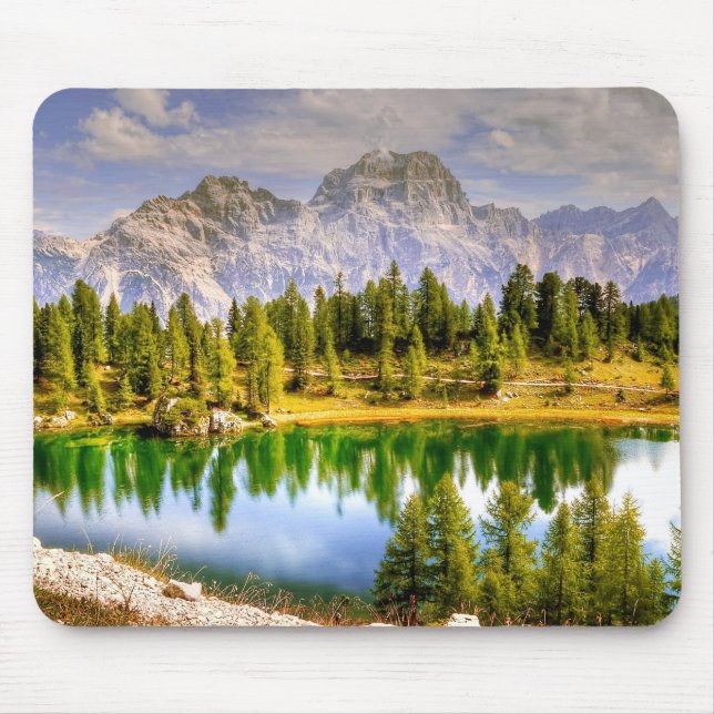 Alfombrilla De Ratón Impresionante vista panorámica de los Dolomitas It (Frente)