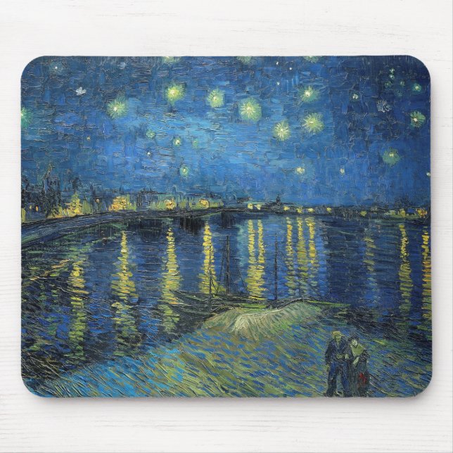 Alfombrilla De Ratón Impresionismo Vincent Van Gogh Starry Starry Night (Frente)