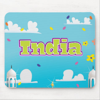 Alfombrilla De Ratón Impreso de viaje del Personalizado de la India.