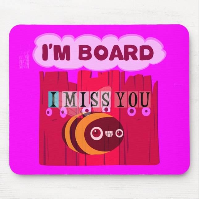 Alfombrilla De Ratón Imprimir arte de abee de tablero (Frente)