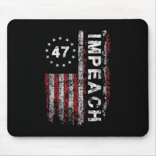 Alfombrilla De Ratón Impugnan a Trump 47. 47.° presidente Bandera estad