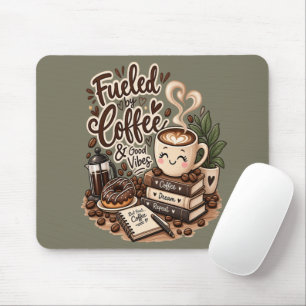 Alfombrilla De Ratón Impulsado por Café y Buenos Sentimientos – Encanta