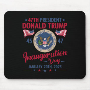 Alfombrilla De Ratón Inauguración del presidente 45 47 Donald Trump 20