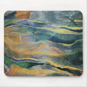 Alfombrilla De Ratón Incidentes de colores y de llanos (tempera y penci