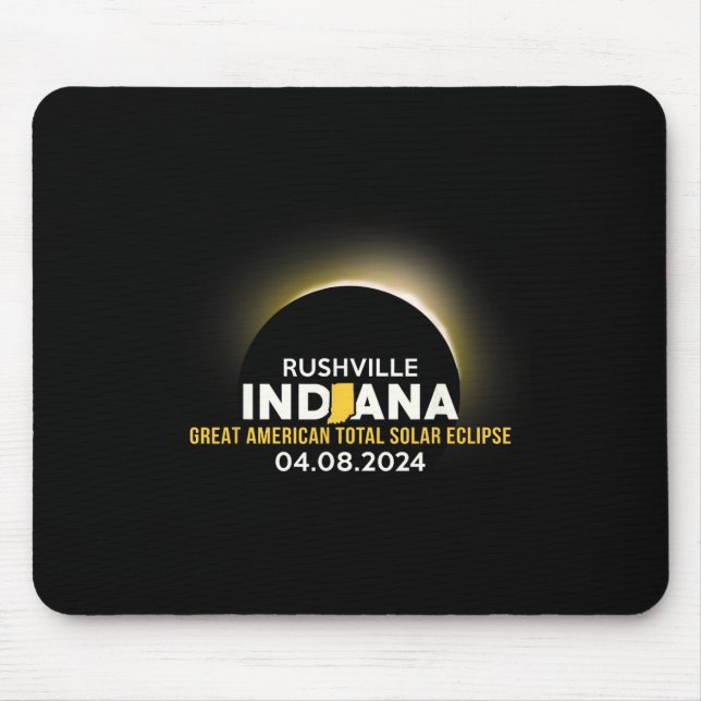 Alfombrilla De Ratón Indiana En Eclipse Solar Total 2024 (Frente)